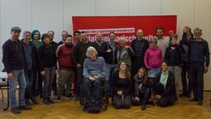 Abschlussfoto mit unseren Delegierten zum Landesparteitag und zur Versammlung zur Wahl unserer Europa-Liste.